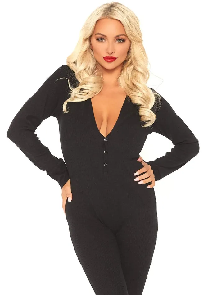 Female Sex Toys Long Johns with Back Flap Leg Avenue