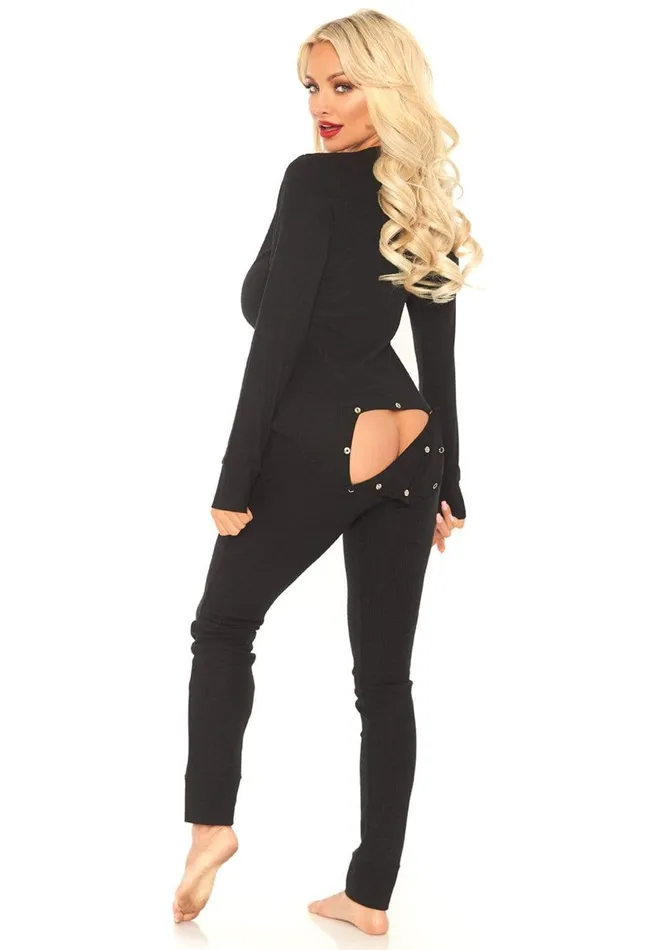Female Sex Toys Long Johns with Back Flap Leg Avenue