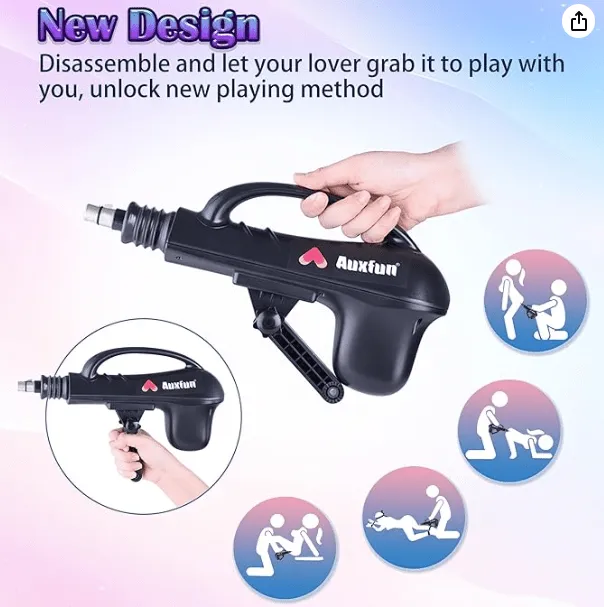 Female Sex Toys New Arrival Portable Sex Machine 4 dildos 3 adaptors Own Pleasures
