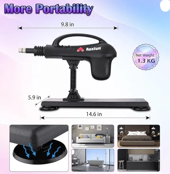 Female Sex Toys New Arrival Portable Sex Machine 4 dildos 3 adaptors Own Pleasures