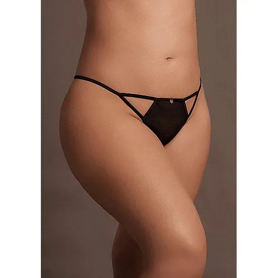 Le Desir Male Sex Toys Julie Elastic Mesh Adjustable Thong with Open Crotch Plus Size Le Desir Male Sex Toys Julie Elastic Mesh Adjustable Thong with Open Crotch Plus Size