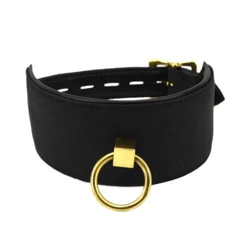 NNN Retail Ltd Male Sex Toys Bound Noir Leather Collar with O Ring