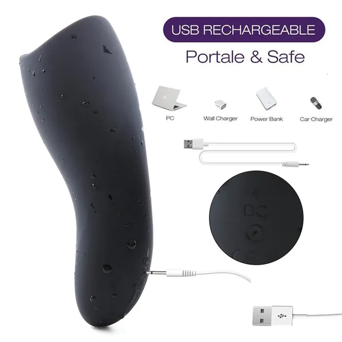 Own Pleasures 16 Speed Rechargeable Male Vibrator Cup Female Sex Toys