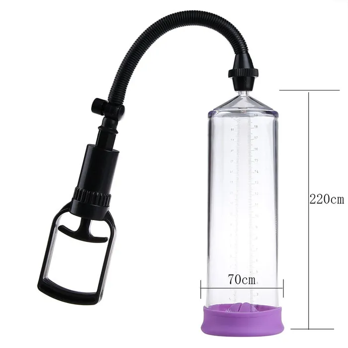 Own Pleasures Male Sex Toys Penis Enlargement with a Vacuum Pump and Extender Set
