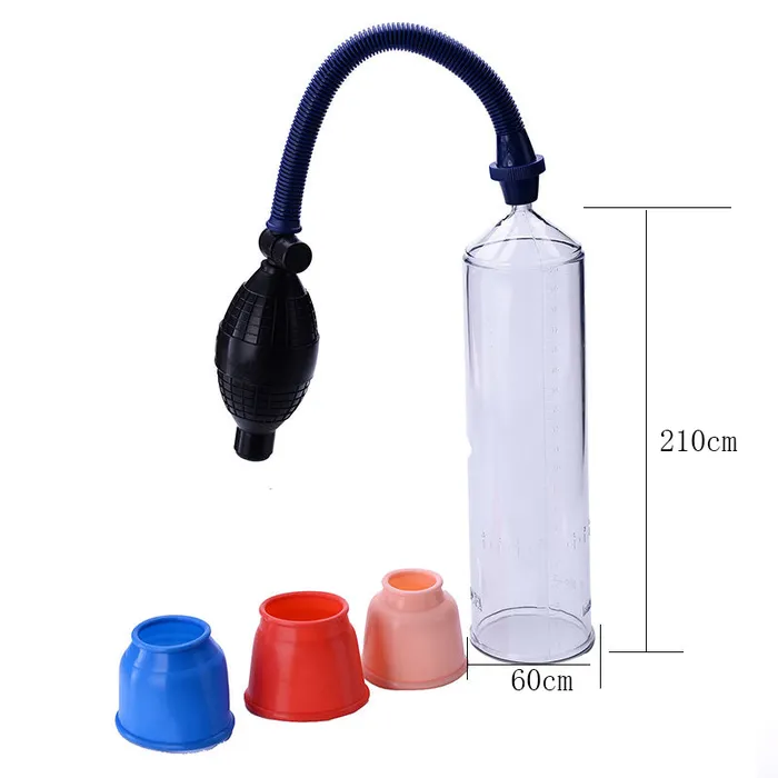 Own Pleasures Male Sex Toys Penis Enlargement with a Vacuum Pump and Extender Set