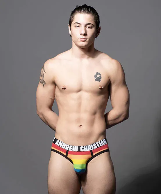 PRIDE STRIPE BRIEF W ALMOST NAKED Andrew Christian Female Sex Toys