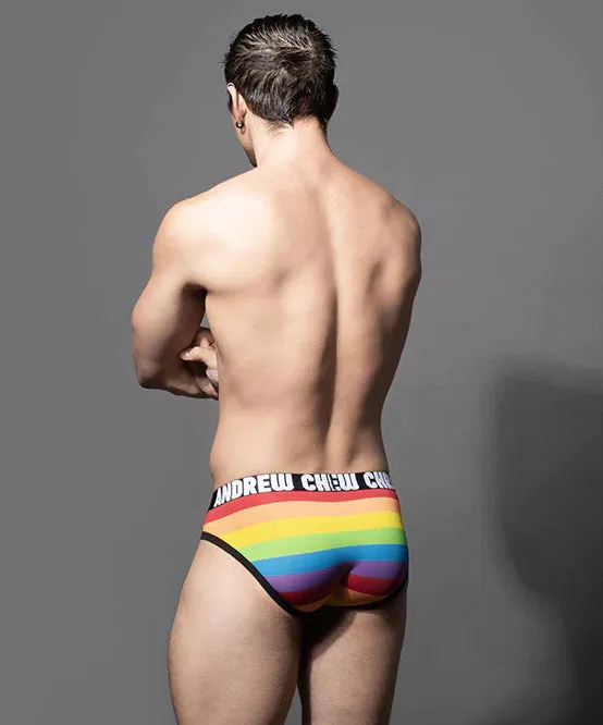 PRIDE STRIPE BRIEF W ALMOST NAKED Andrew Christian Female Sex Toys