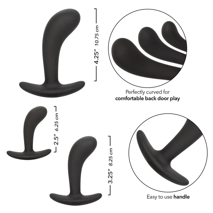 Silicone Prostate Kit Black Cal Exotics Anal