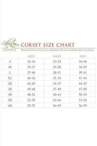 Vibrators Lavish Red Sweetheart Front Zipper Corset Daisy Corsets