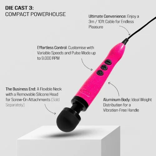 Vibrators NNN Retail Ltd Doxy Die Cast 3 Hot Pink Edition