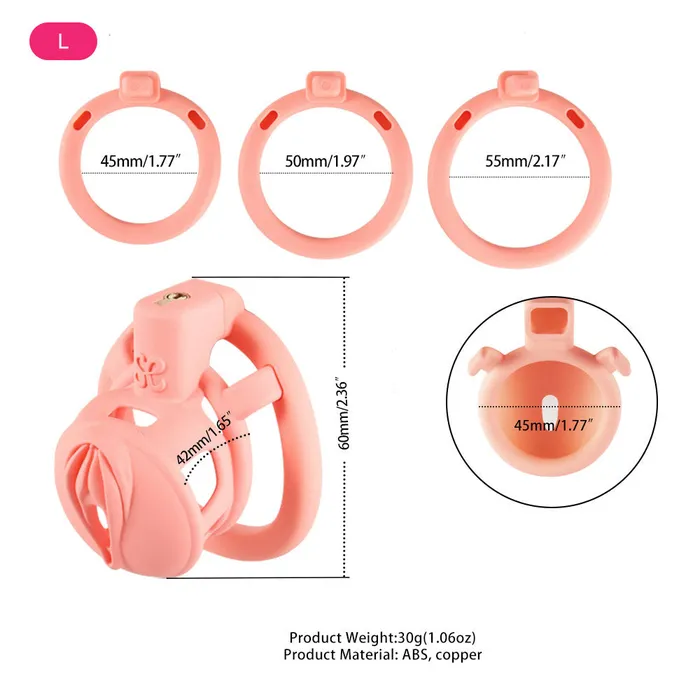3D Pussy Chastity Cage CHASTITY CAGE CO Male Sex Toys