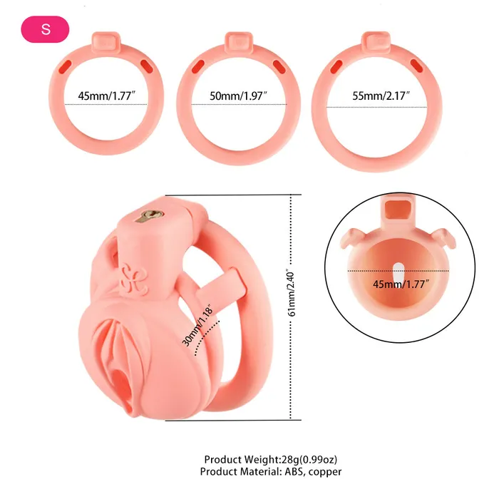 3D Pussy Chastity Cage CHASTITY CAGE CO Male Sex Toys