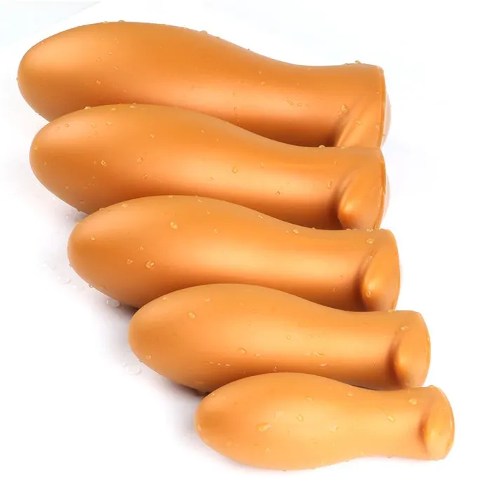 Anal House of Dasein NonVibrating Butt Plugs Silicone Big Butt Plug Gold Or Black Anal Sex Toys