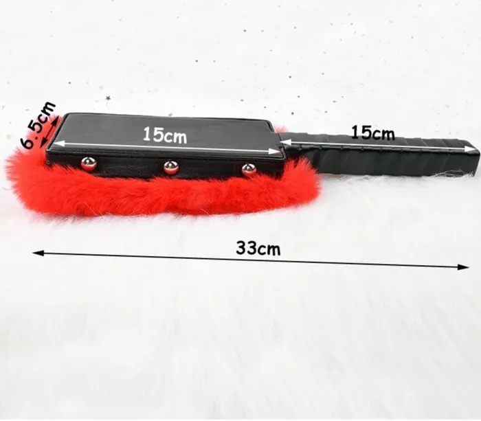 Anal House of Dasein Paddles Black Red White Purple Fur Paddle Bdsm Impact Play Spanking Fetish Kink