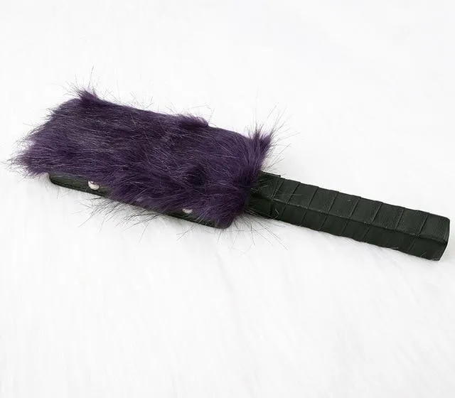 Anal House of Dasein Paddles Black Red White Purple Fur Paddle Bdsm Impact Play Spanking Fetish Kink