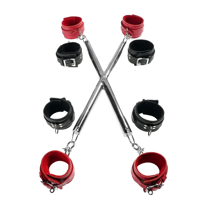 Anal Kink Store X Shape Spreader Bar and Cuff Set By Kink
