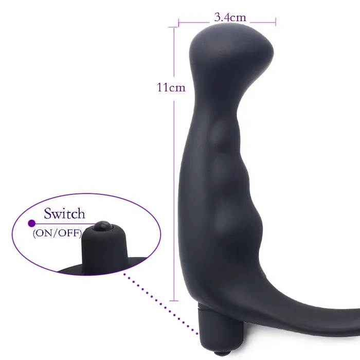 Anal Sissy Silicone Prostate Massager CHASTITY CAGE CO