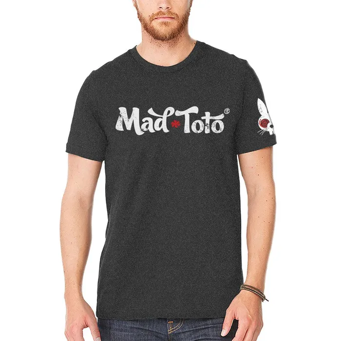 Anal Sliquid Lubricants Mad Toto Crew Neck T Shirt Distressed Logo Medium Dark Grey Anal Sliquid Lubricants Mad Toto Crew Neck T Shirt Distressed Logo Medium Dark Grey