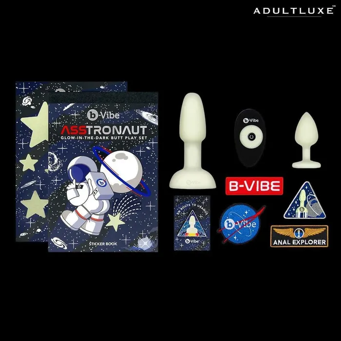 BVibe Anal BVibe ASStronaut GlowintheDark Butt Play Set