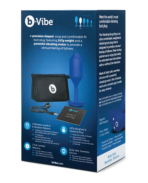 bVibe Vibrating Weighted Snug Plug XL COTR Inc Male Sex Toys