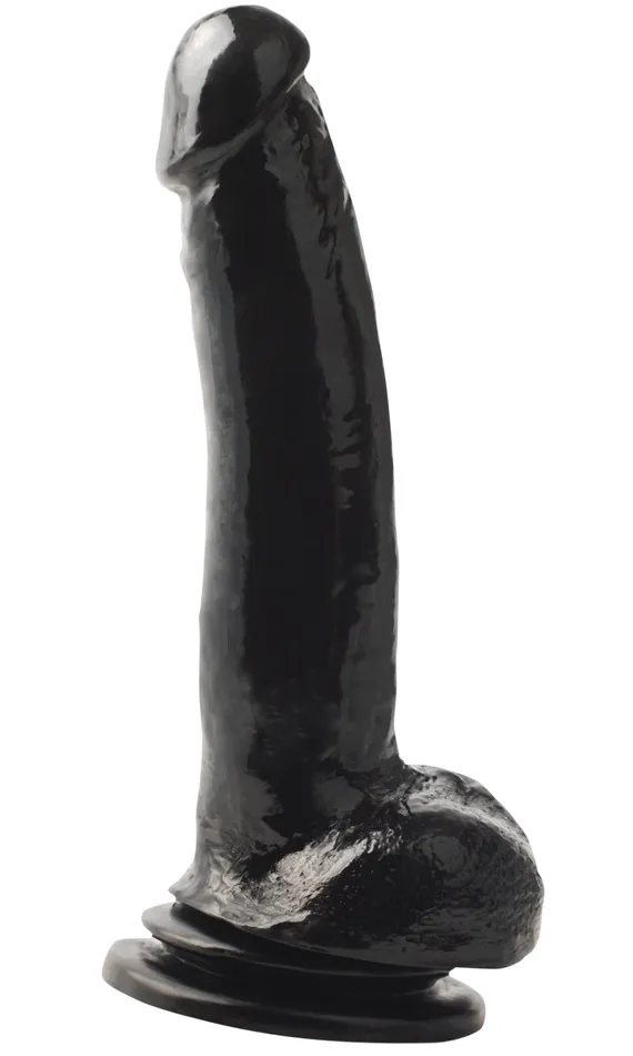 Basix Rubber Works 9 Inch Suction Cup Thicky Black Pipedream Anal