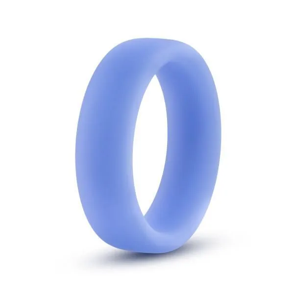 Blush Performance Silicone Glow in the Dark Cock Ring Blue Male Sex Toys