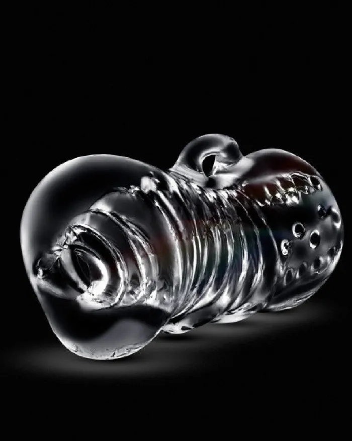 Blush Rize Squeezy Clear Textured Compact Stroker Male Sex Toys