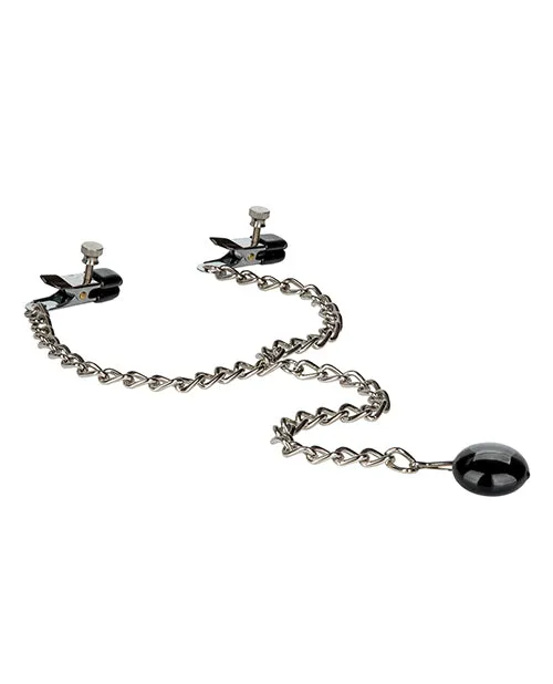 Cal Exotics Nipple Play Weighted Disc Nipple Clamps Silver Couples
