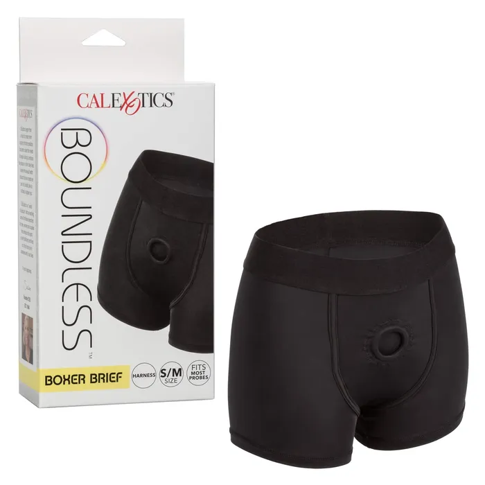 CalExotics Female Sex Toys Boundless Boxer Brief SM Harness Black