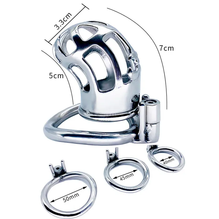 CHASTITY CAGE CO Male Sex Toys CC73 Mens stainless steel arc ring chastity lock CHASTITY CAGE CO Male Sex Toys CC73 Mens stainless steel arc ring chastity lock