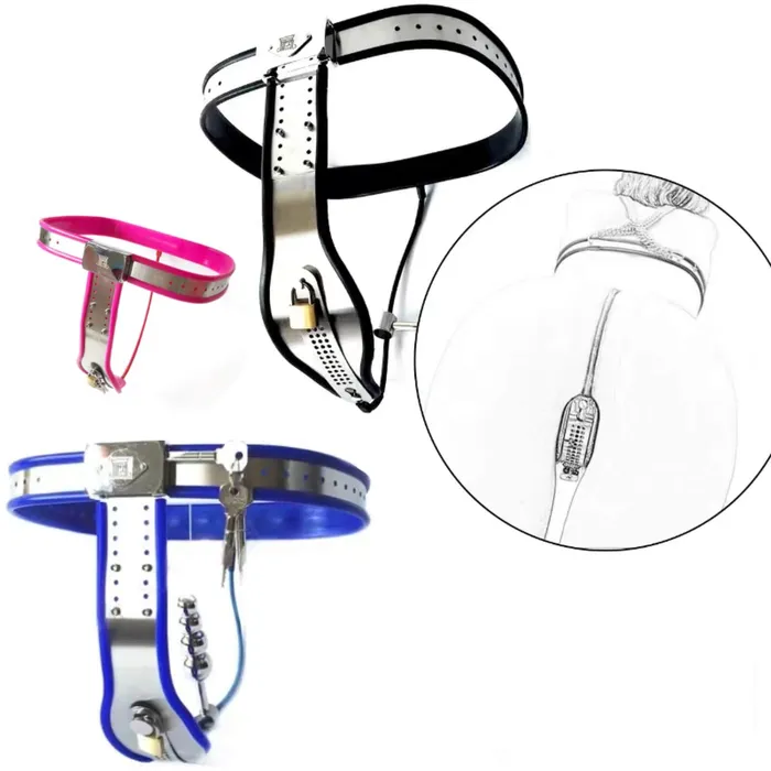CHASTITY CAGE CO Male Sex Toys Female Adjustable Waist Stainless Steel Chastity Belt CHASTITY CAGE CO Male Sex Toys Female Adjustable Waist Stainless Steel Chastity Belt