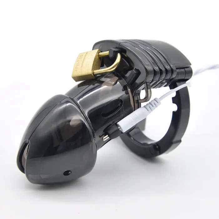 CHASTITY CAGE CO Male Sex Toys Plastic Electric Chastity Device with onsole