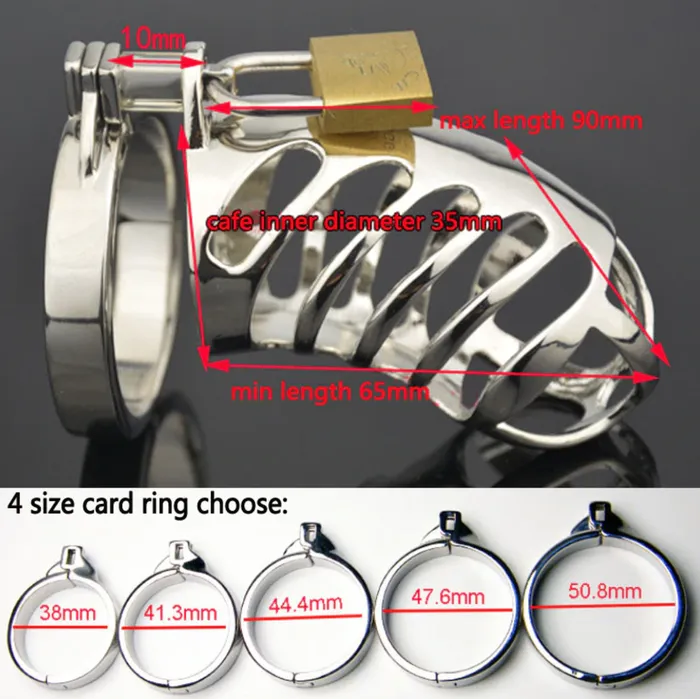 CHASTITY CAGE CO Metal Chastity Device 335 inches long Male Sex Toys