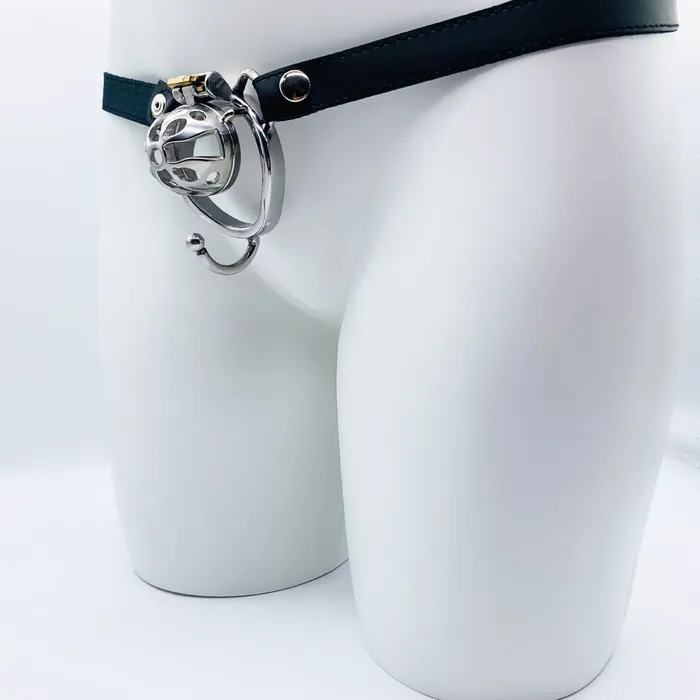 CHASTITY CAGE CO Small Chastity Cage Steel With Belt Male Sex Toys
