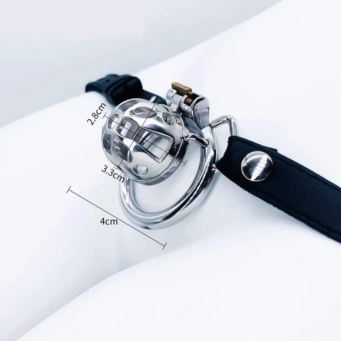 CHASTITY CAGE CO Small Chastity Cage Steel With Belt Male Sex Toys