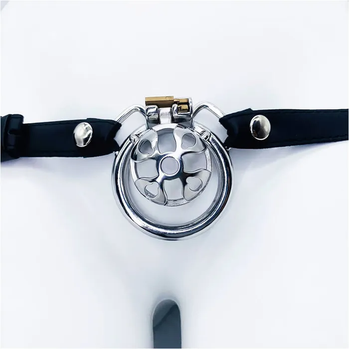 CHASTITY CAGE CO Small Chastity Cage Steel With Belt Male Sex Toys