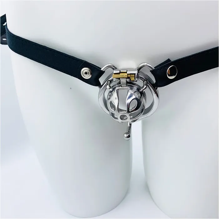 CHASTITY CAGE CO Small Chastity Cage Steel With Belt Male Sex Toys
