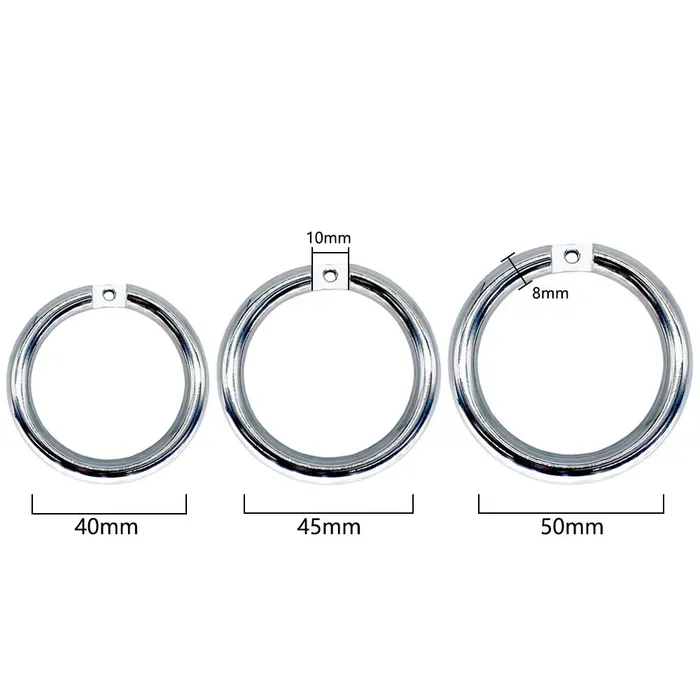 CHASTITY CAGE CO Stainless Steel Chastity Ring Male Sex Toys