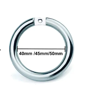 CHASTITY CAGE CO Stainless Steel Chastity Ring Male Sex Toys