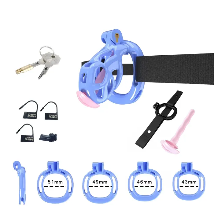 Cobra Chastity Set With Belt CHASTITY CAGE CO Male Sex Toys