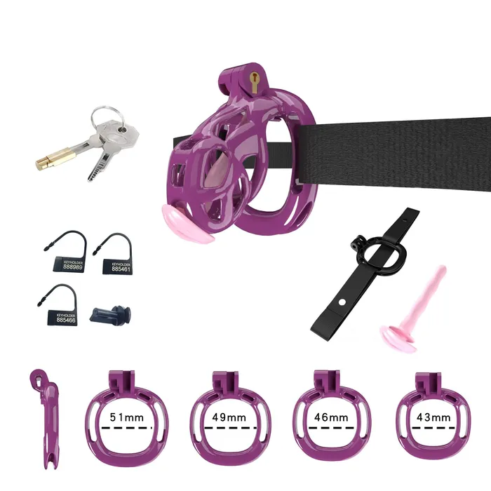 Cobra Chastity Set With Belt CHASTITY CAGE CO Male Sex Toys