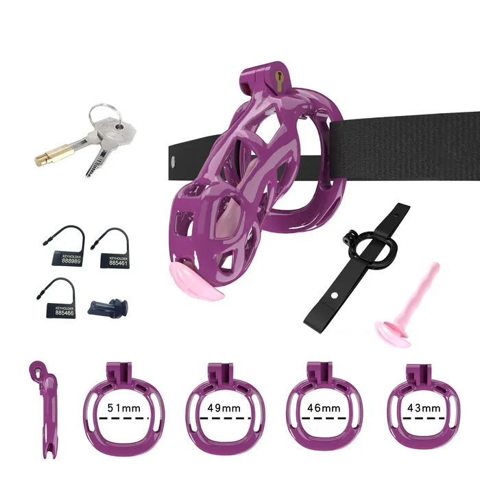 Cobra Chastity Set With Belt CHASTITY CAGE CO Male Sex Toys