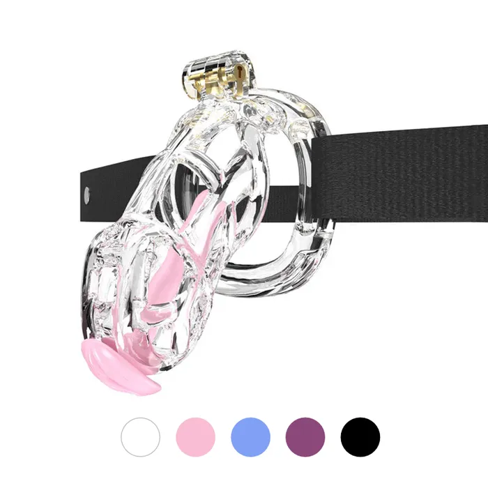 Cobra Chastity Set With Belt CHASTITY CAGE CO Male Sex Toys