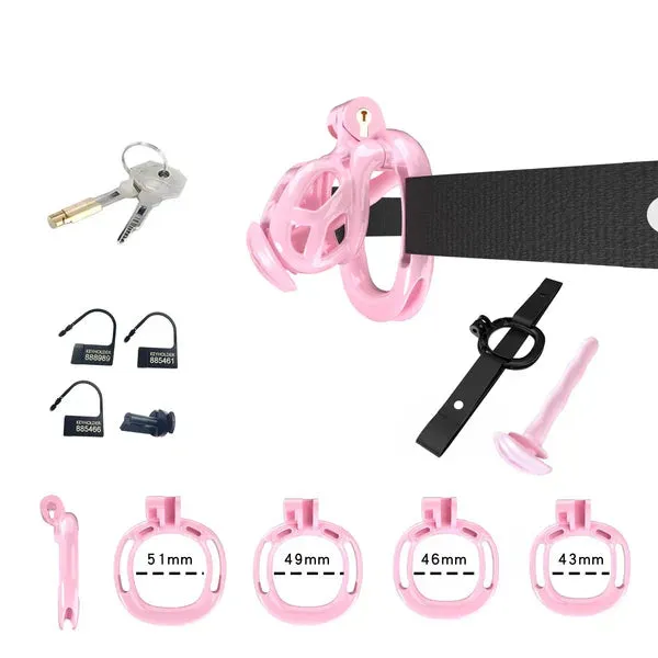 Cobra Chastity Set With Belt CHASTITY CAGE CO Male Sex Toys