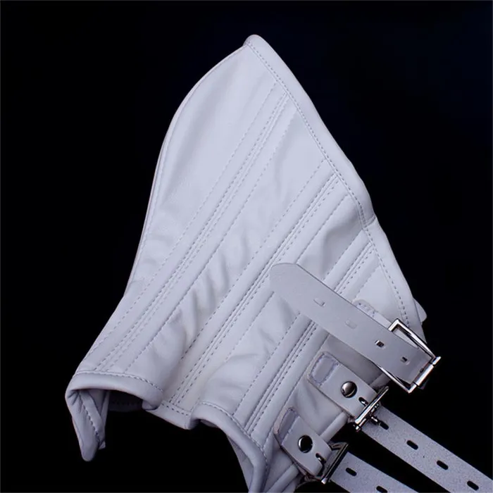 Collars Leashes White Pink Leather Neck Corset Mask Bdsm Submissive House of Dasein Vibrators