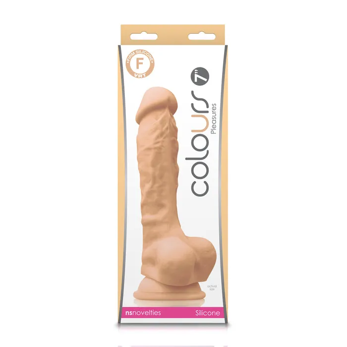Colours Pleasures 7In Dildo White New Sensations Novelties Inc Dildos