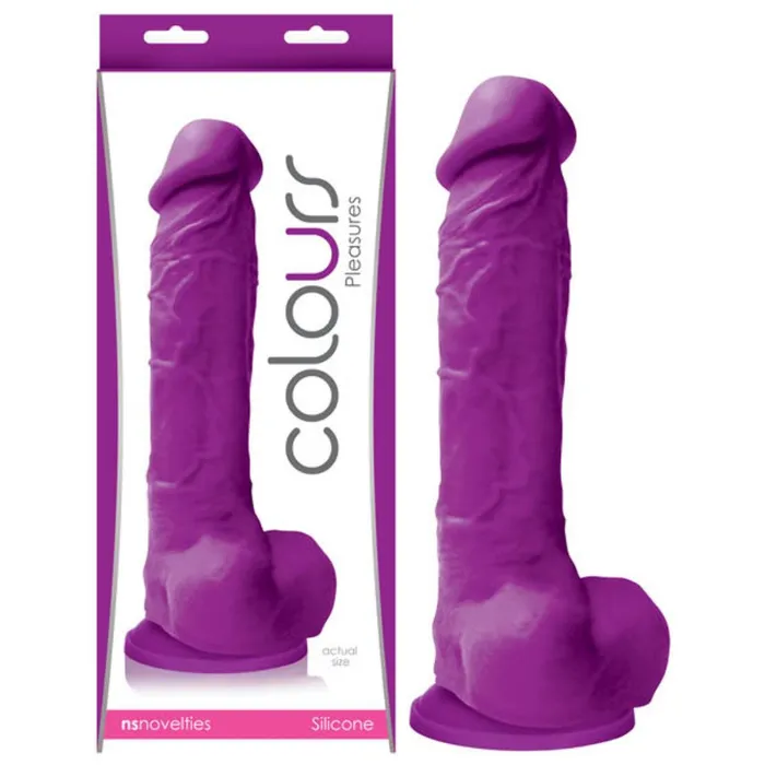 Colours Pleasures Dildos Colours Pleasures Dildo Purple 8 Inch