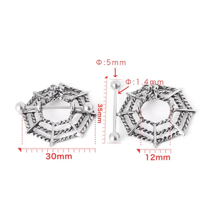Couples House of Dasein Nipple Clitoral Toys Sm Piercing Nipple Clips Spider Breast Stainless Steel Clamps Toys