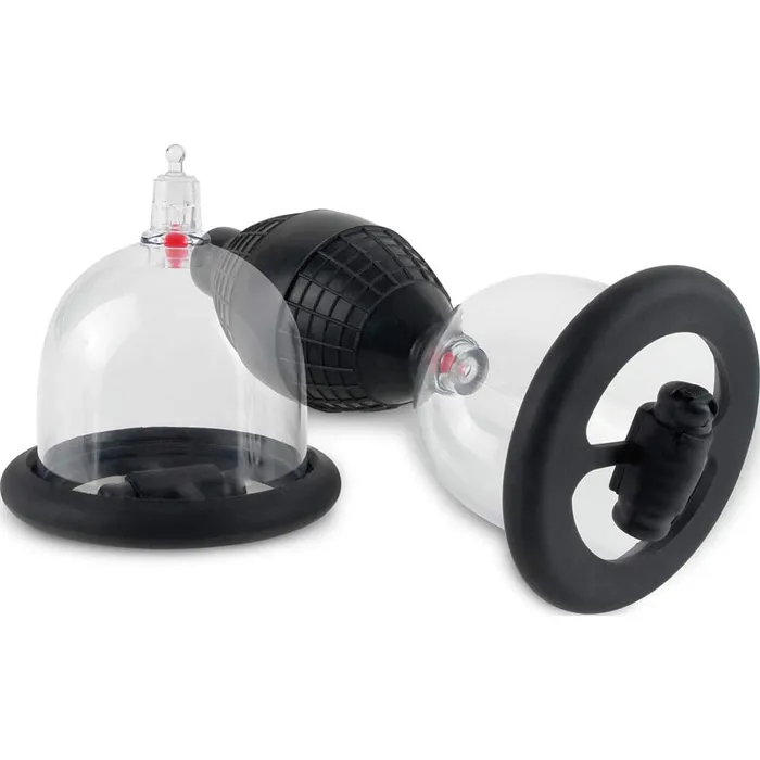 Couples Pipedream Pipedream Products Fetish Fantasy Series Vibrating Nipple Pleasure Cups Black 1 Pound