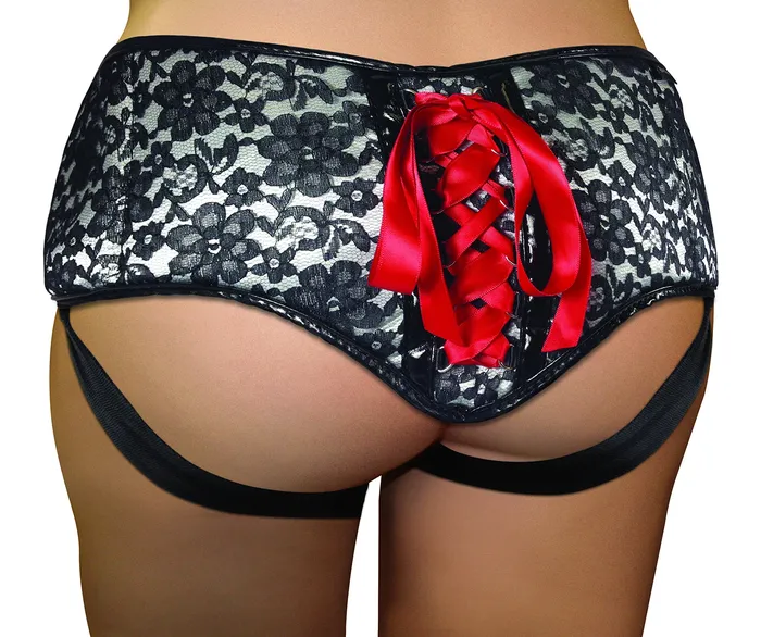 Couples Sportsheets Curvy Slate Lace Corsette Strapon